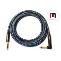 Reds Music  GCF1230BB Kabel Instrumentalny - FOP - Jack mono katowy / Jack mono długość 3.0 m